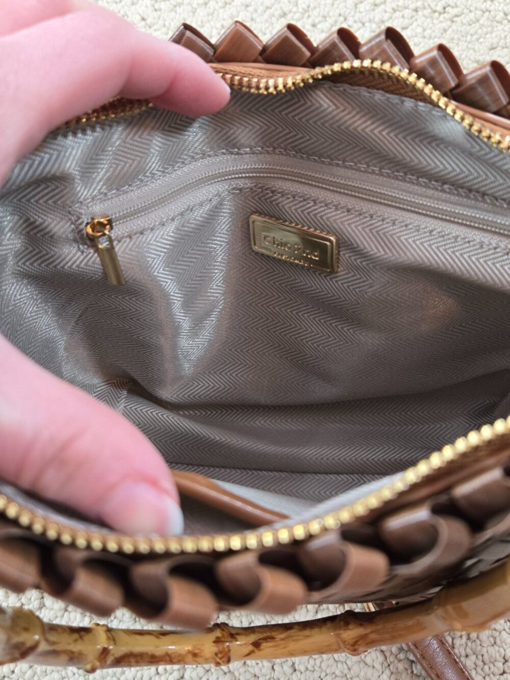 Chio '2nd Foreign atmosphere London Woven Handbag - Picture 6 of 9